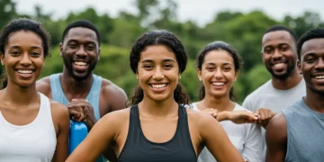 2025 Preventative Care: Your Guide to No-Cost Services Diverse individuals enjoying outdoor wellness activities, symbolizing 2025 preventative care benefits.