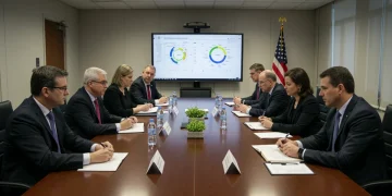 Executives discussing 2025 federal drug pricing negotiations