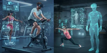 Futuristic fitness with VR, AR, and AI coaching for engaging workouts