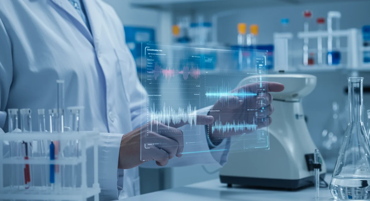 Scientist analyzing genomic sequencing data for cancer markers