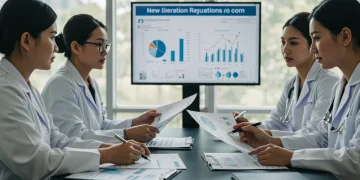 Healthcare professionals discussing surprise billing compliance strategies in a meeting