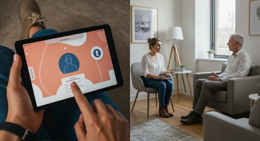 Mental Health Apps vs. Traditional Therapy: 2025 Analysis