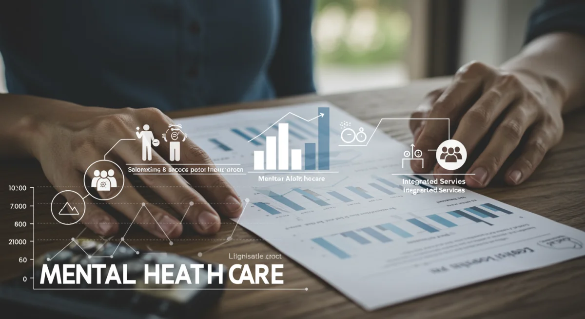 Data visualization of increased federal funding and policy integration for mental health services