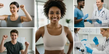 Diverse group receiving preventative health services