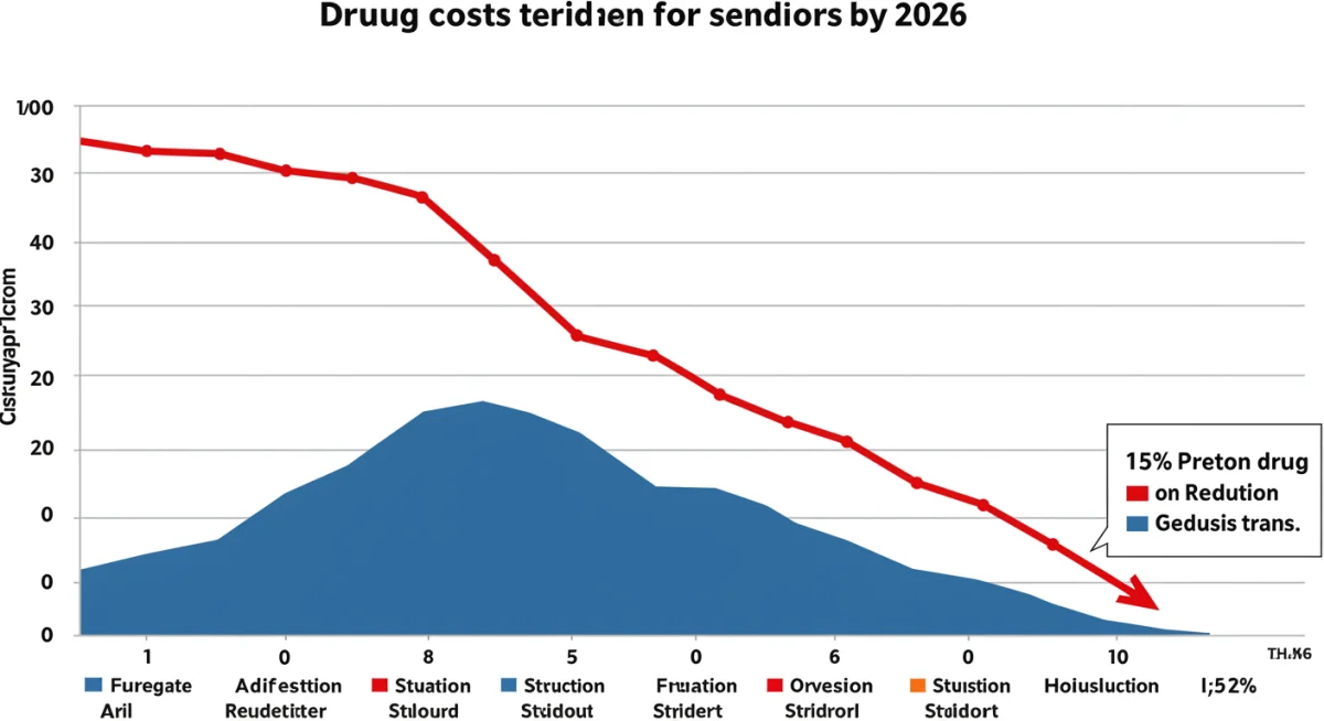Graph showing 15% reduction in senior drug prices by 2026