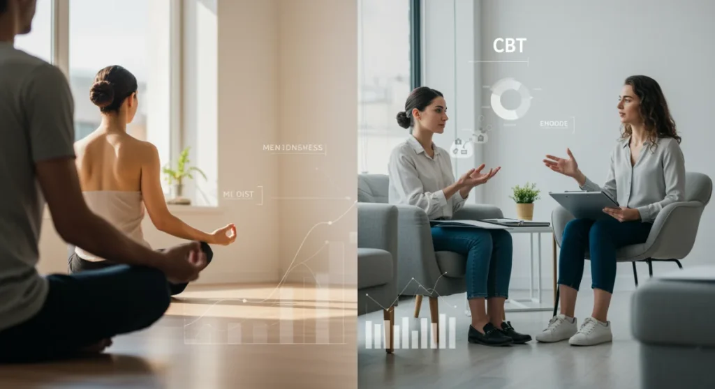 Mindfulness vs. CBT: Data-Backed Stress Reduction Comparison in US