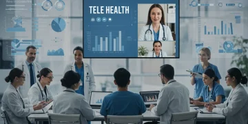 Healthcare professionals discussing 2026 federal telehealth policy updates and virtual care strategies.