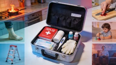 Primeiros Socorros em Casa: Kit Essencial e 5 Situações Críticas