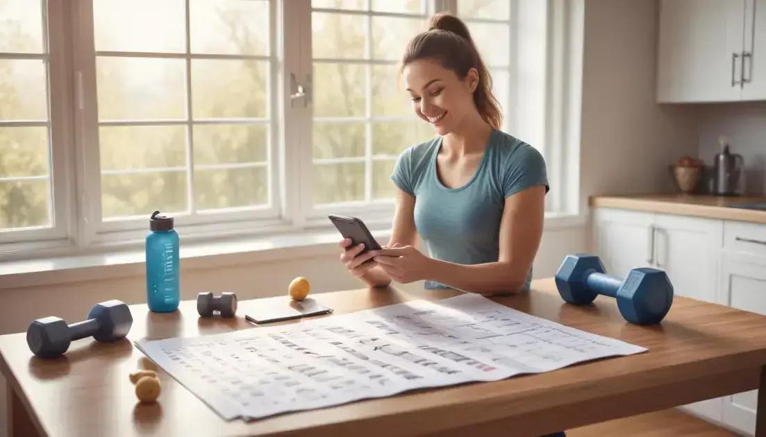 rotina semanal prática: exercícios, duração e progressão